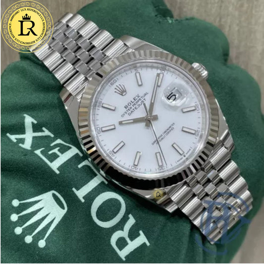 Montre Datejust 41 Blanc Jubilé Pour Homme