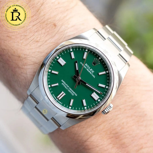 Rolex oyster perpetual vert
