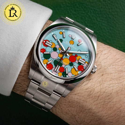 Rolex Datejust 41mm Tiffany Blue Celebration Dial Smooth Bezel 126300