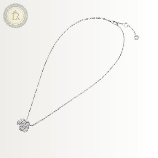 Collier Bvlgari Serpenti Viper, or blanc