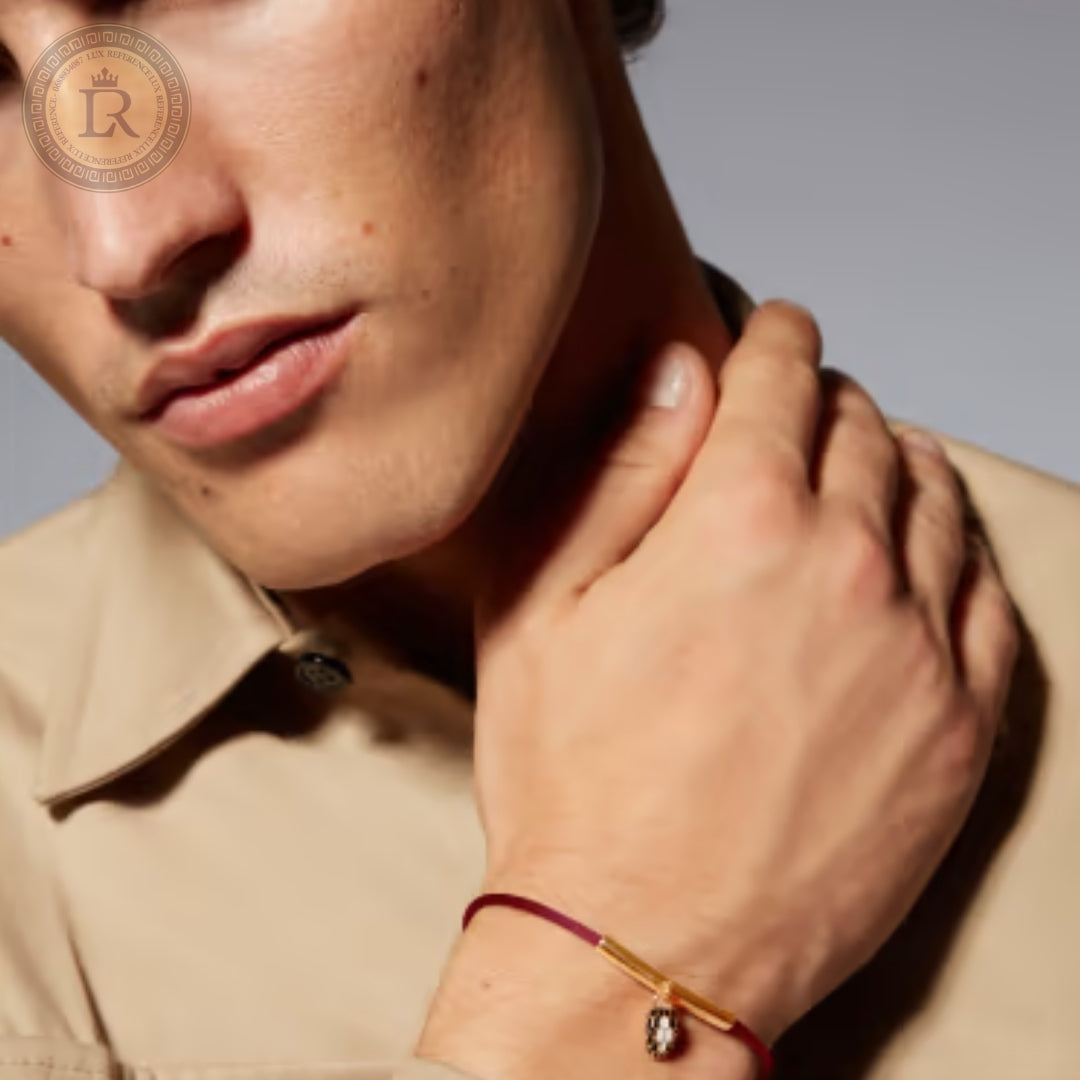 Bracelet Bvlgari Serpenti Forever, corde rouge