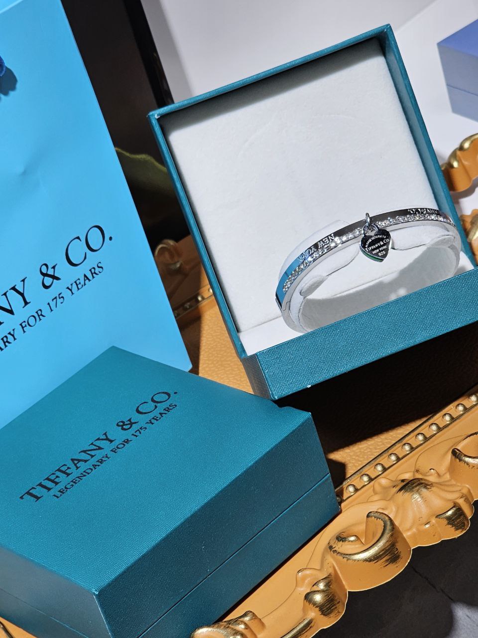 Bracelet femme acier Tiffany & Co strass