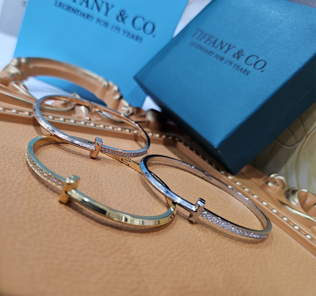 Bracelet femme acier Tiffany & Co strass