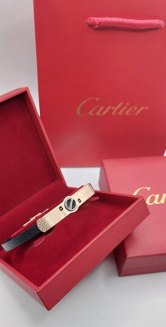 Bracelet homme cuir Cartier