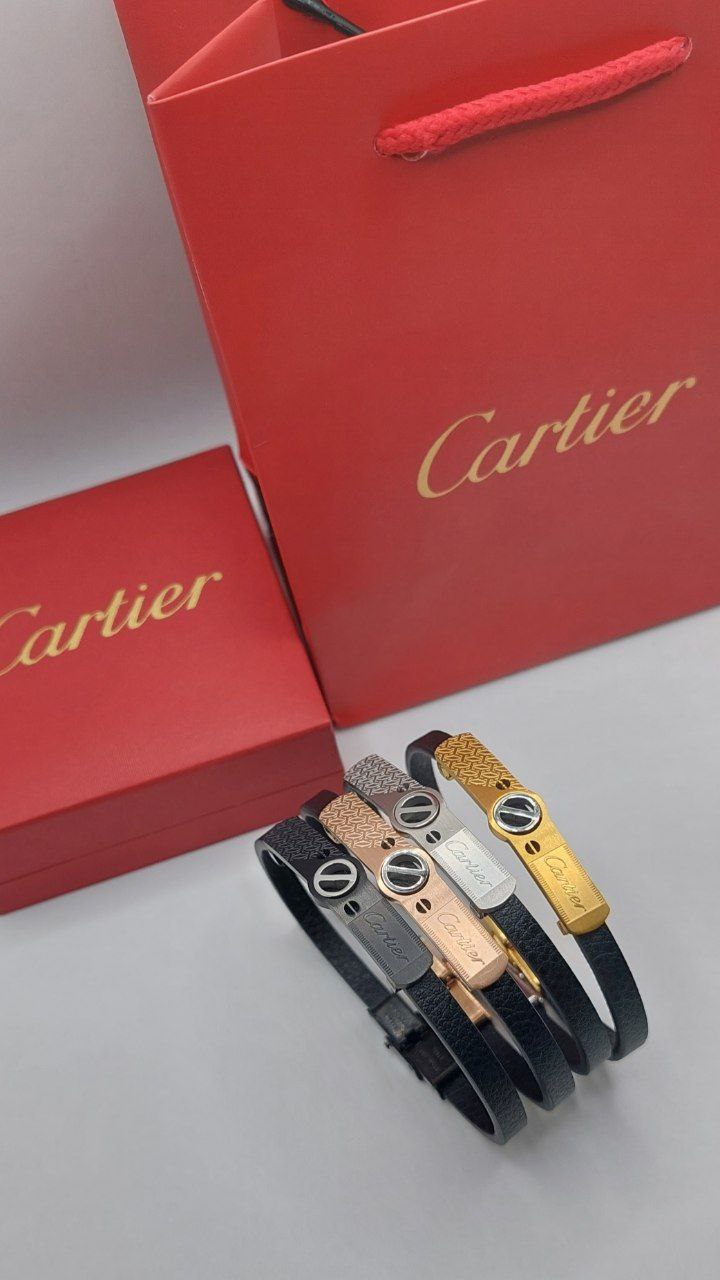 Bracelet homme cuir Cartier