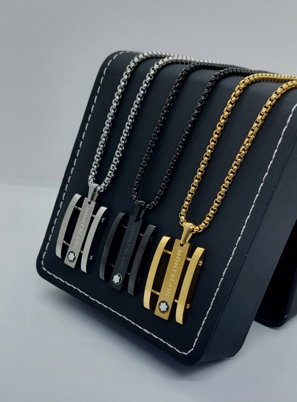 Collier acier homme MONT BLANC