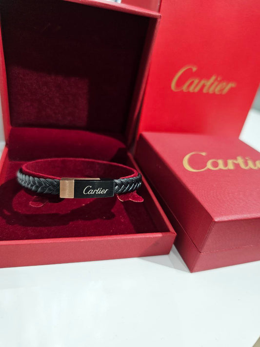 Bracelet homme cuir Cartier