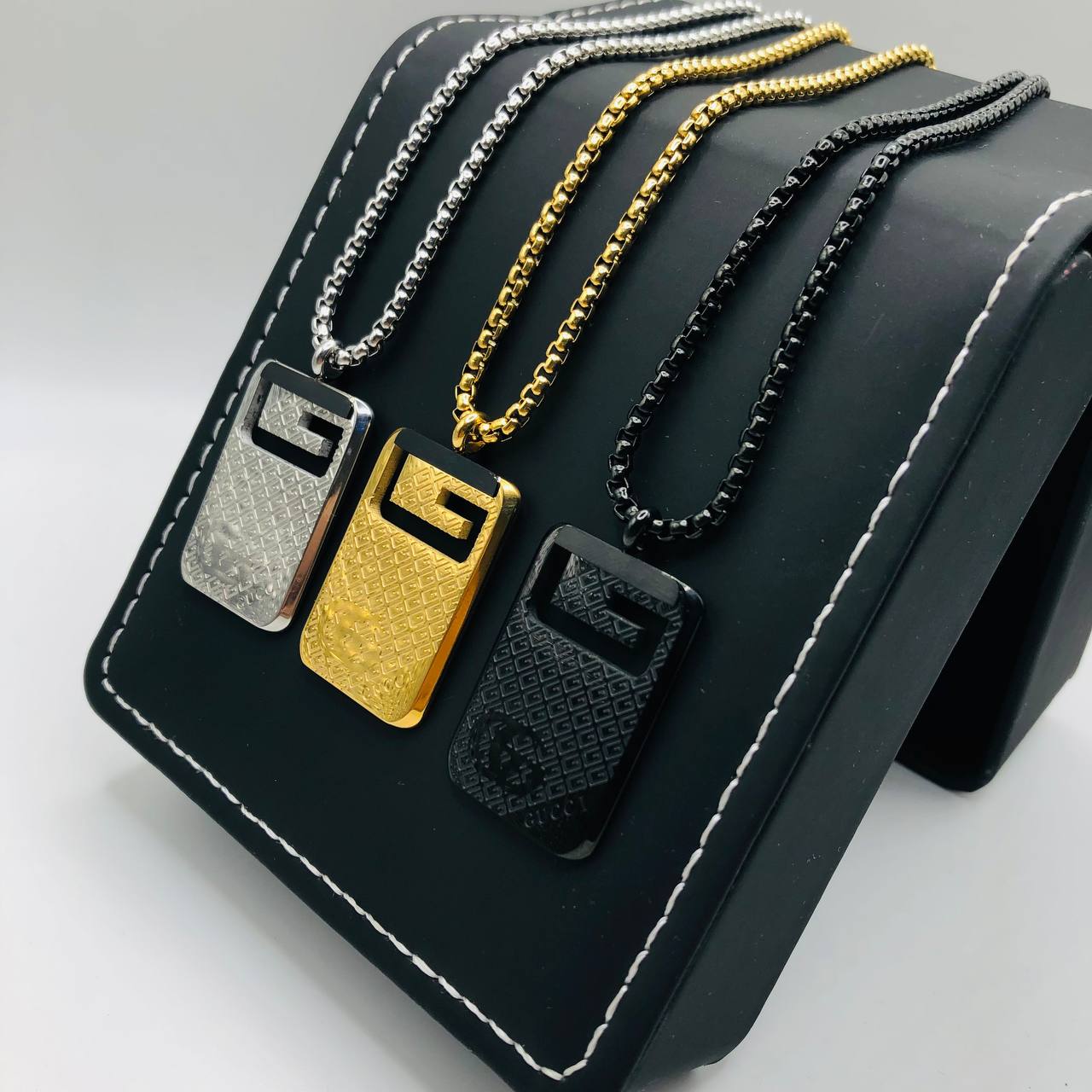 Collier homme acier GUCCI