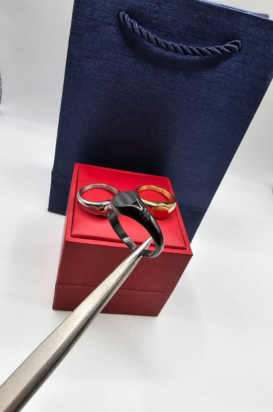 Bague homme acier