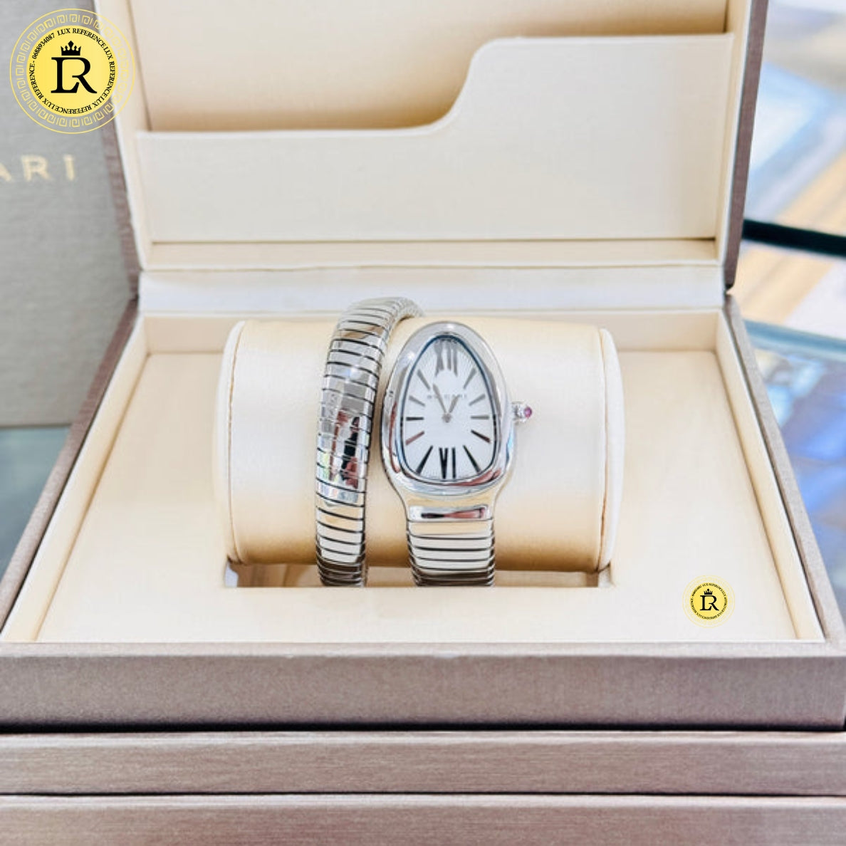 Bvlgari Serpenti fond blanc sertie