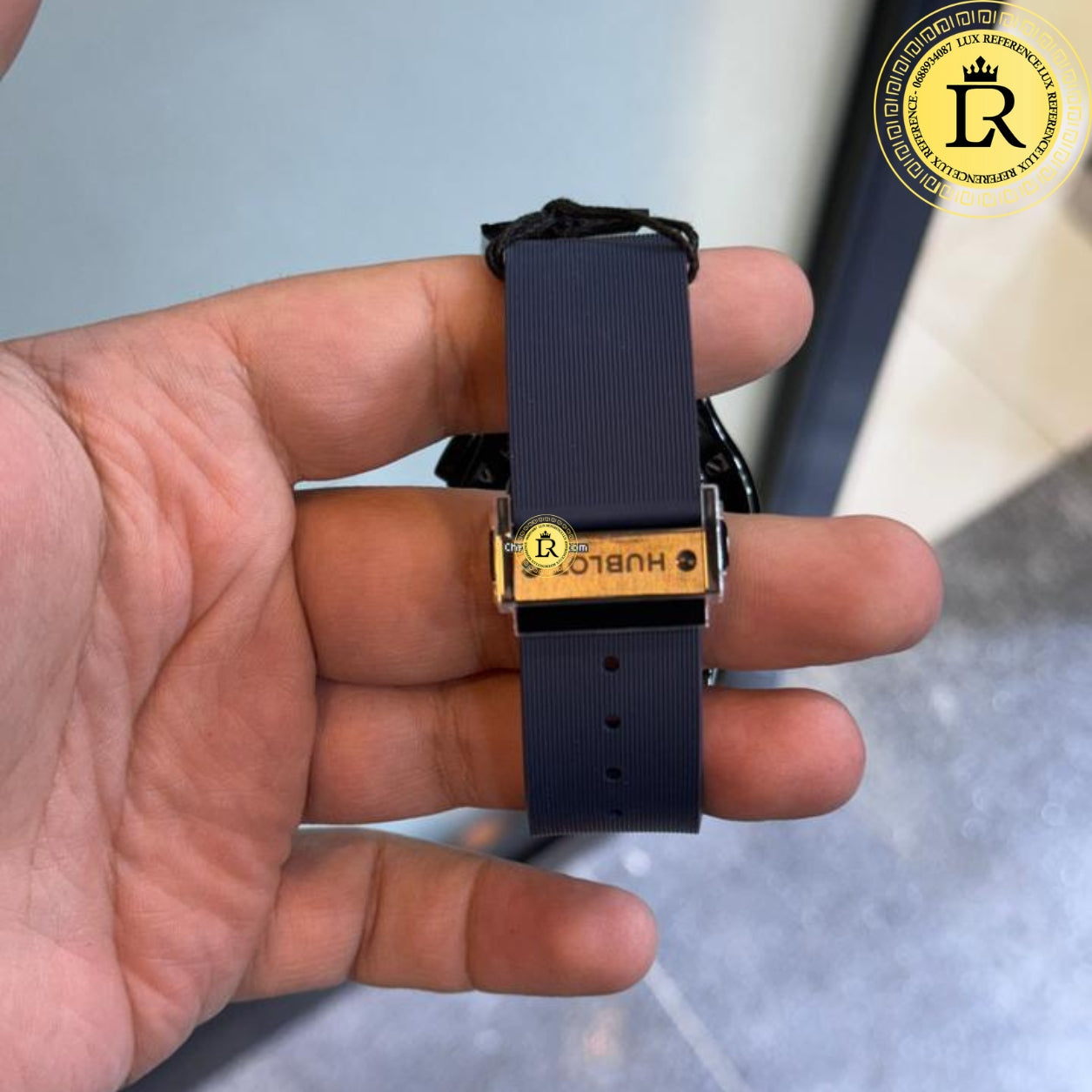 classic fusion ceramic blue chronograph