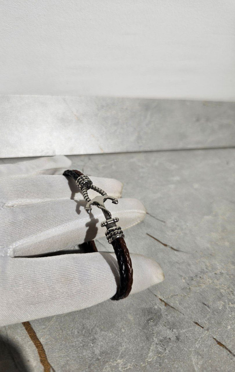 Bracelet homme cuir ANCRE ⚓️