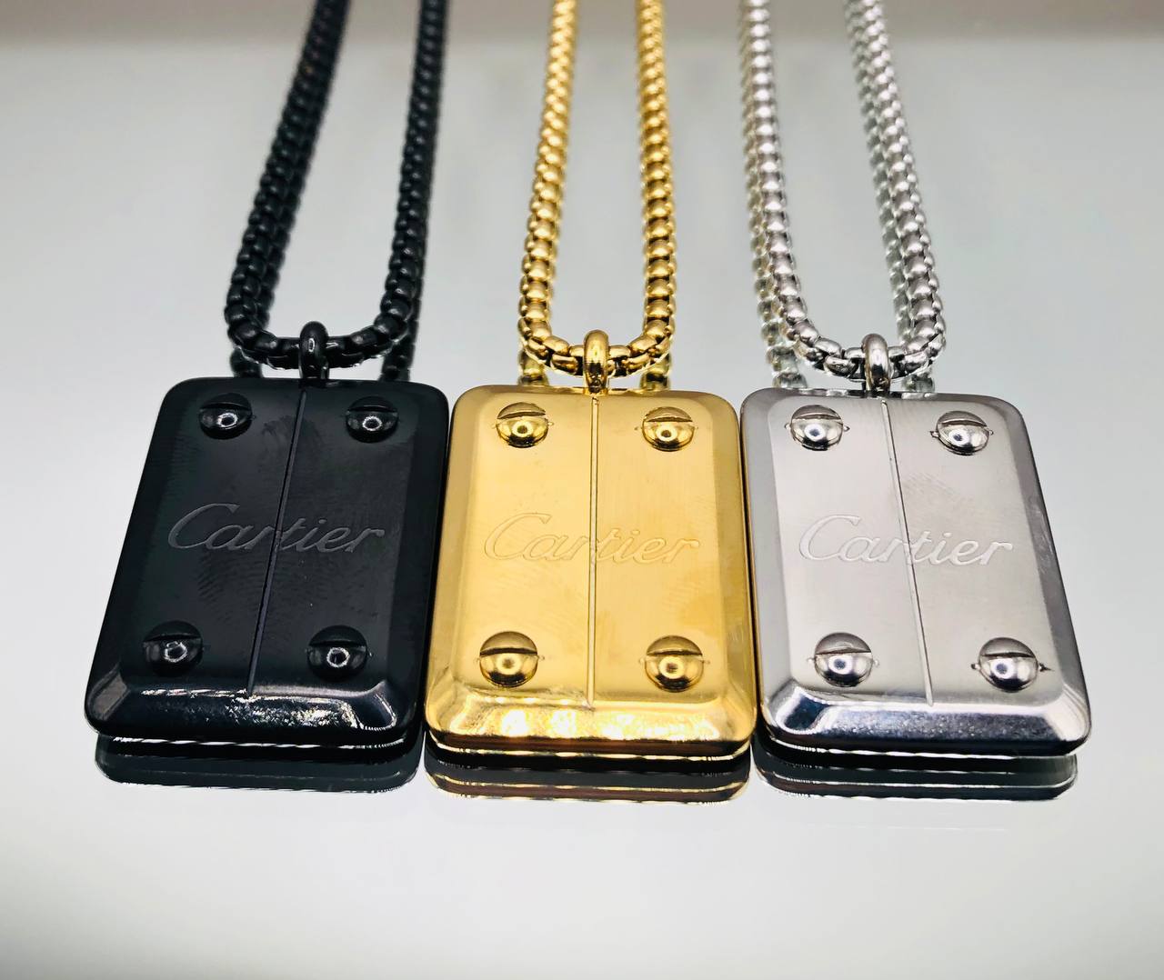 Collier acier homme Cartier