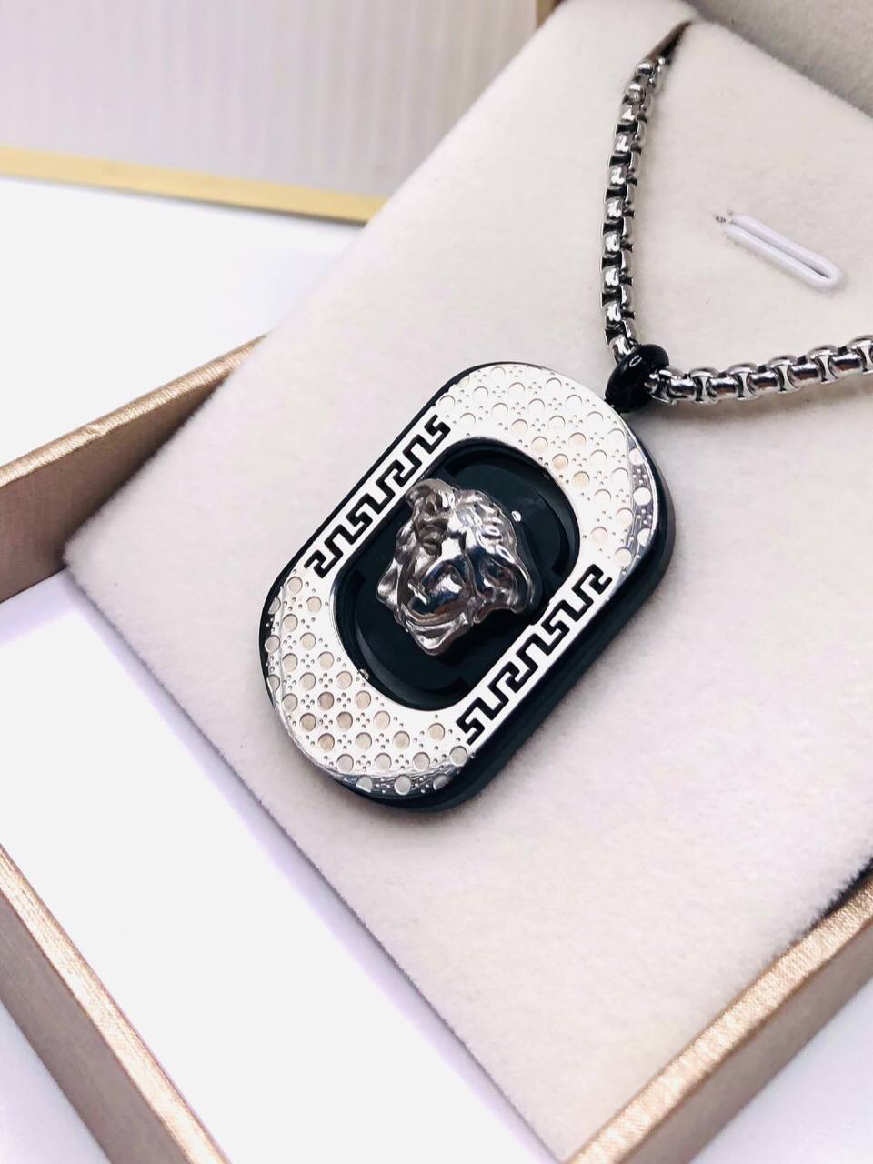 Collier homme acier VERSACE