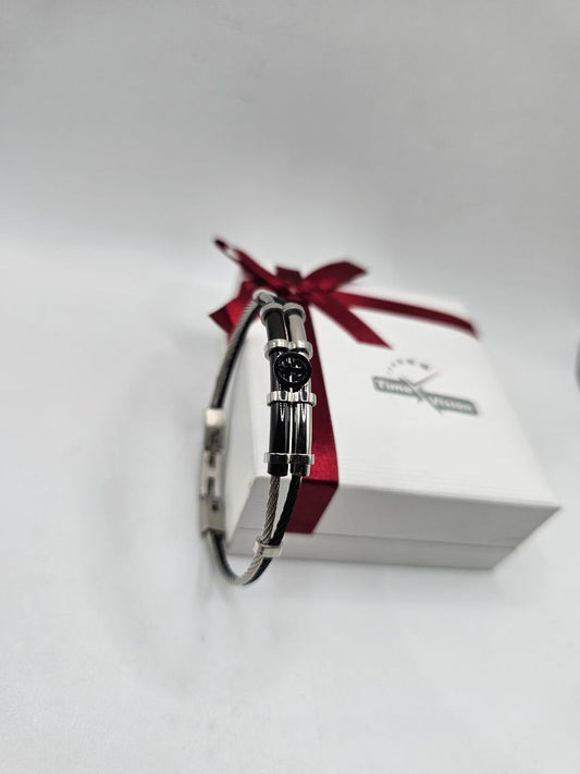 Bracelet homme câble ANCRE ⚓️ acier