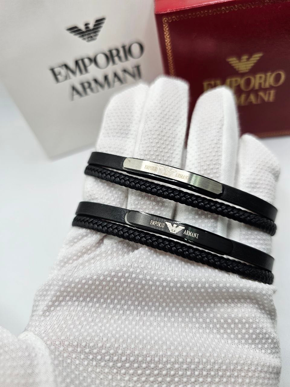Bracelet homme cuir EMPORIO ARMANI