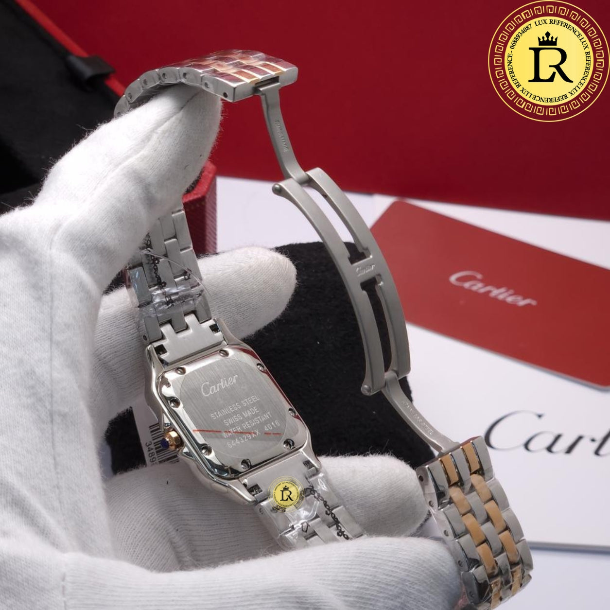 Cartier Panthère Two tone Diamond gold silver