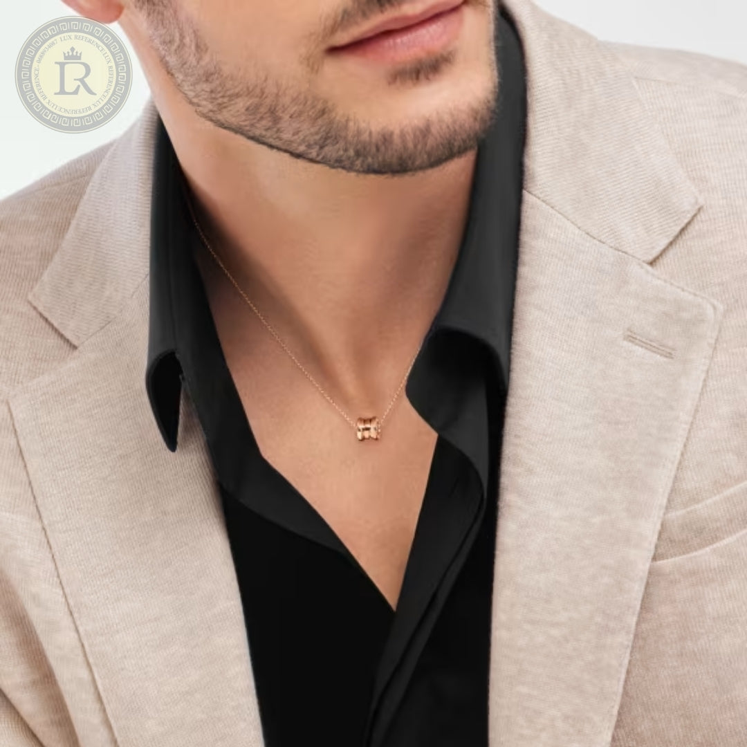 Collier Bvlgari B.zero1, or rose