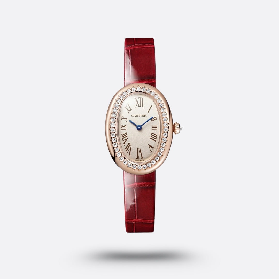 Montre Baignoire Rouge
