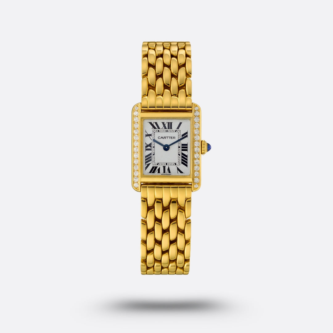 Tank Louis Cartier or jaune - diamants