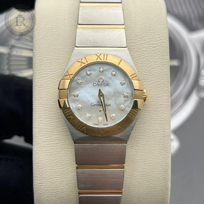 Omega constellation quartz - or jaune