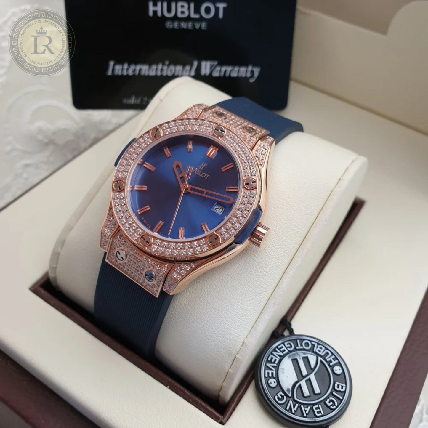 Classic Fusion King Gold Blue Diamonds