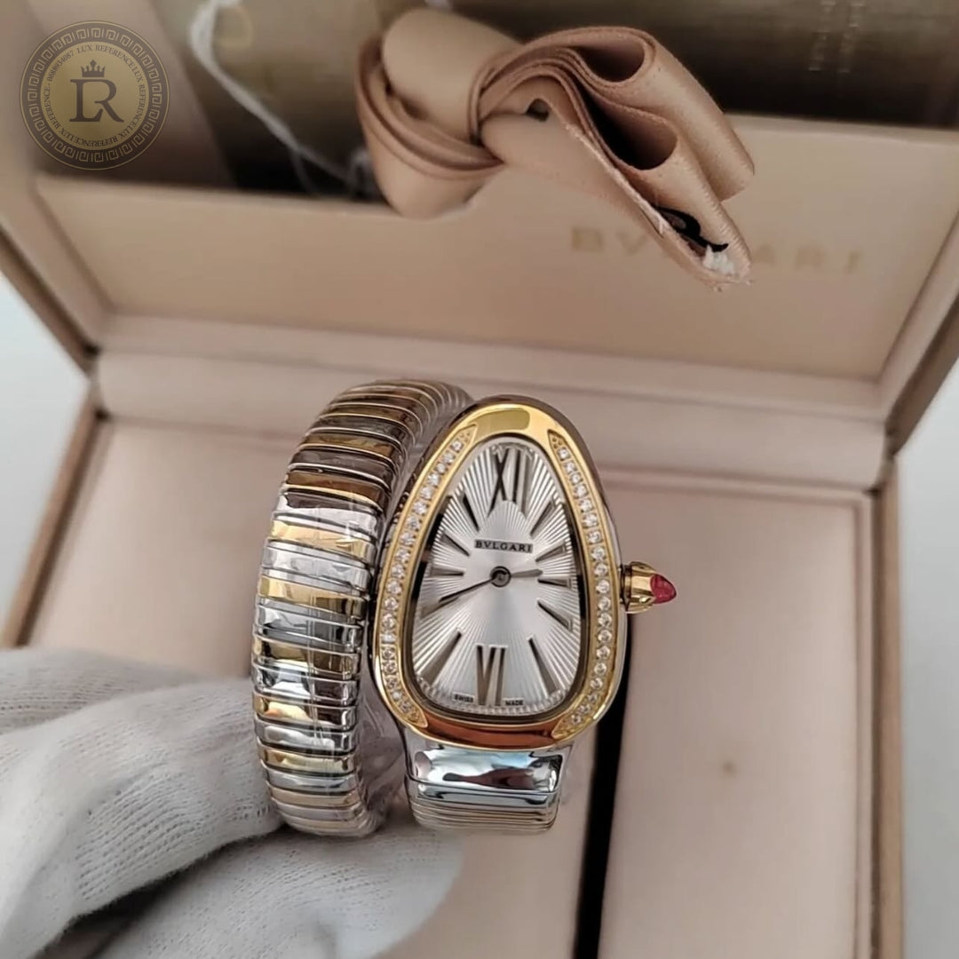 Bvlgari Serpenti Tubogas or jaune - sertie de diamants