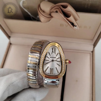 Bvlgari Serpenti Tubogas or jaune - sertie de diamants