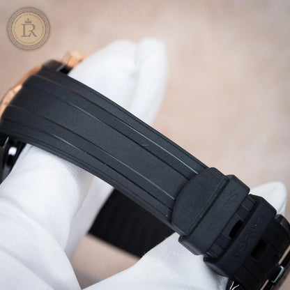 Omega Seamaster Diver 210.62.44.20.01.001 Black Ceramic 18K Rose Gold Box Paper