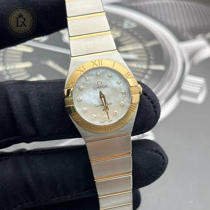 Omega constellation quartz - or jaune