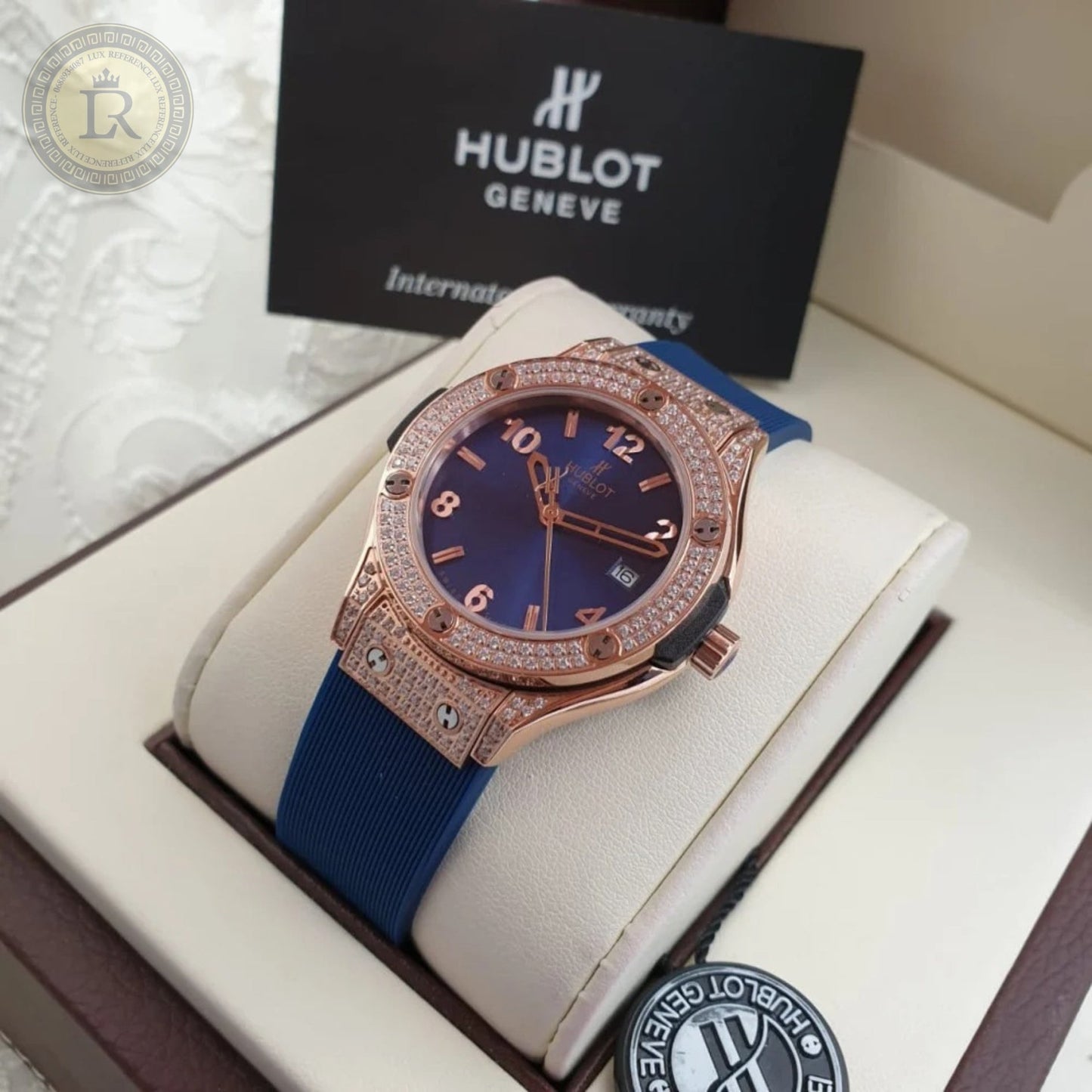 Classic Fusion King Gold Blue Diamonds