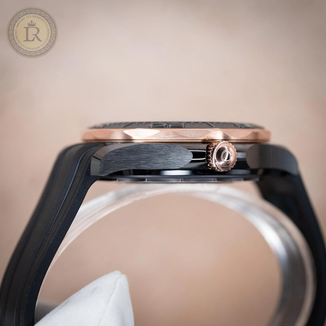 Omega Seamaster Diver 210.62.44.20.01.001 Black Ceramic 18K Rose Gold Box Paper