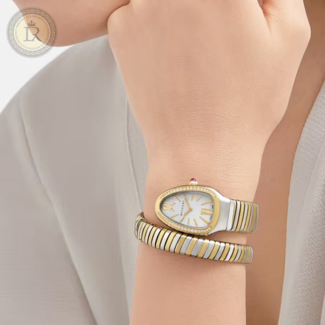 Bvlgari Serpenti Tubogas or jaune - sertie de diamants