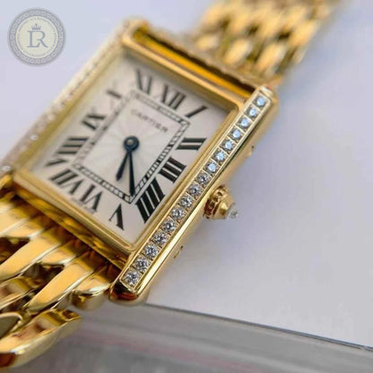 Tank Louis Cartier or jaune - diamants