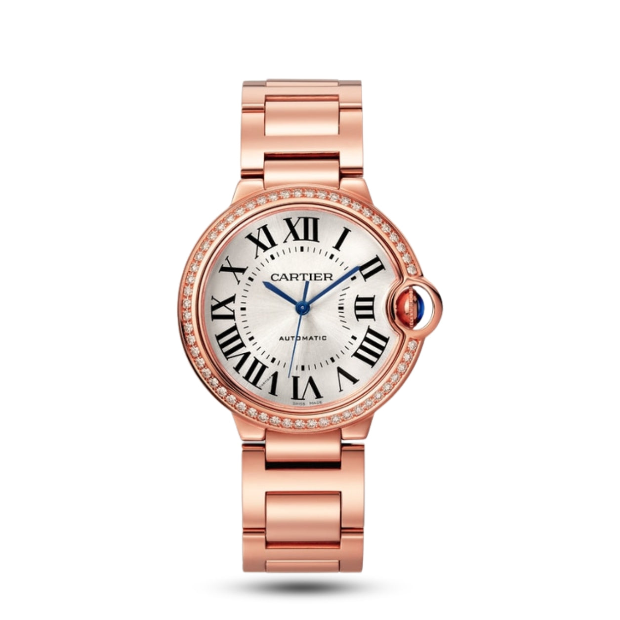Ballon Bleu De Cartier Or Rose Sertie