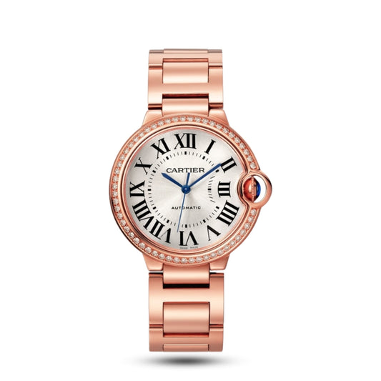 Ballon Bleu De Cartier Or Rose Sertie