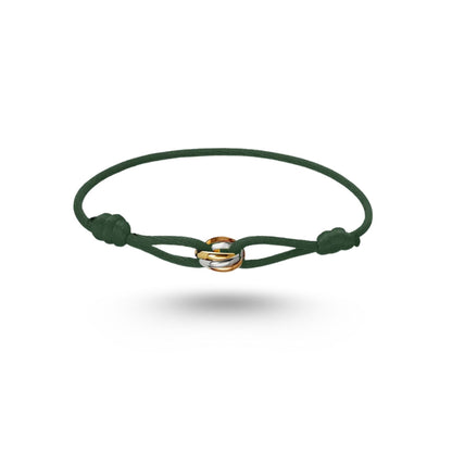 Bracelet Cartier Trinity, Cordon vert