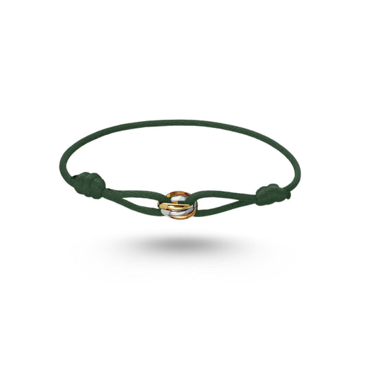 Bracelet Cartier Trinity, Cordon vert