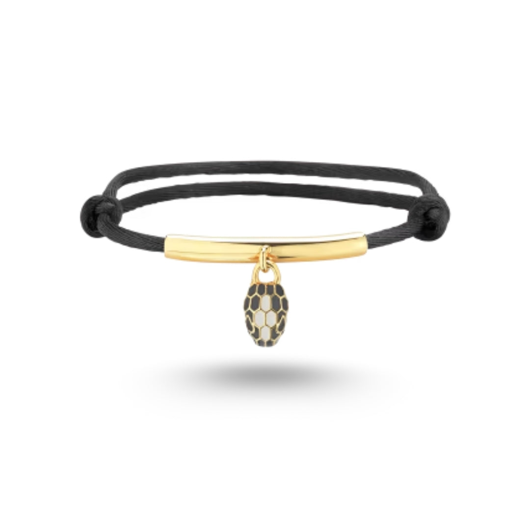 Bracelet Bvlgari Serpenti Forever, corde noir