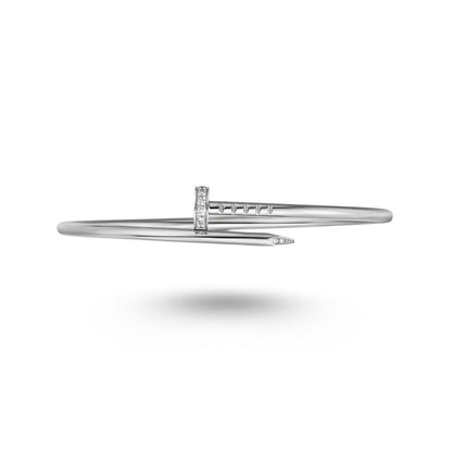 Bracelet Cartier Juste un Clou, petit modèle, diamants, or gris