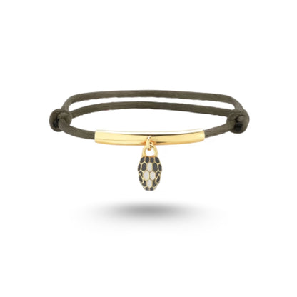 Bracelet Bvlgari Serpenti Forever, corde vert