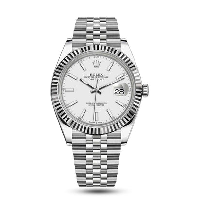 Montre Datejust 41 Blanc Jubilé Pour Homme