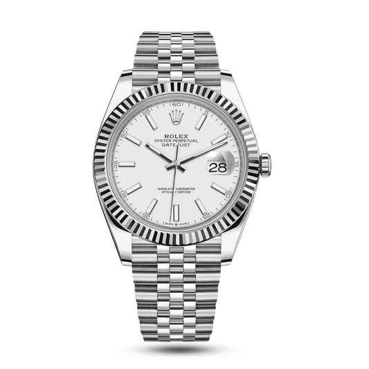 Montre Datejust 41 Blanc Jubilé Pour Homme
