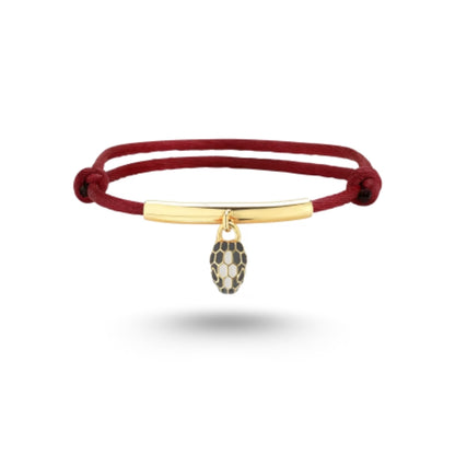 Bracelet Bvlgari Serpenti Forever, corde rouge