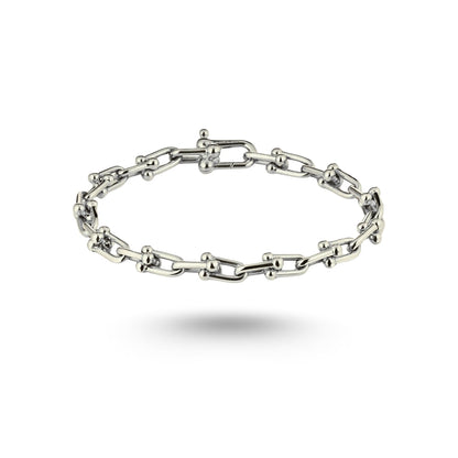 Bracelet Tiffany & Co Small Link en or blanc