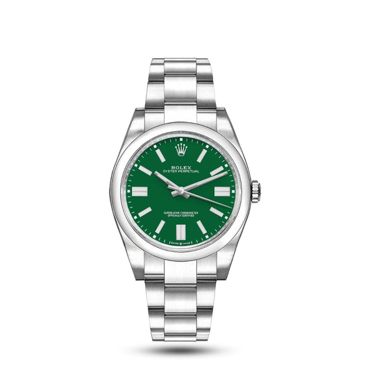 Rolex oyster perpetual vert