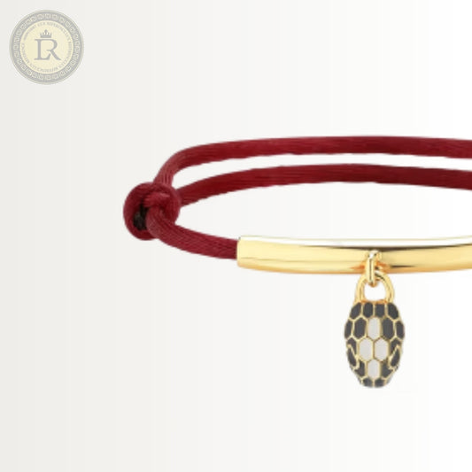 Bracelet Bvlgari Serpenti Forever, corde rouge