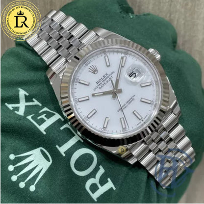 Montre Datejust 41 Blanc Jubilé Pour Homme