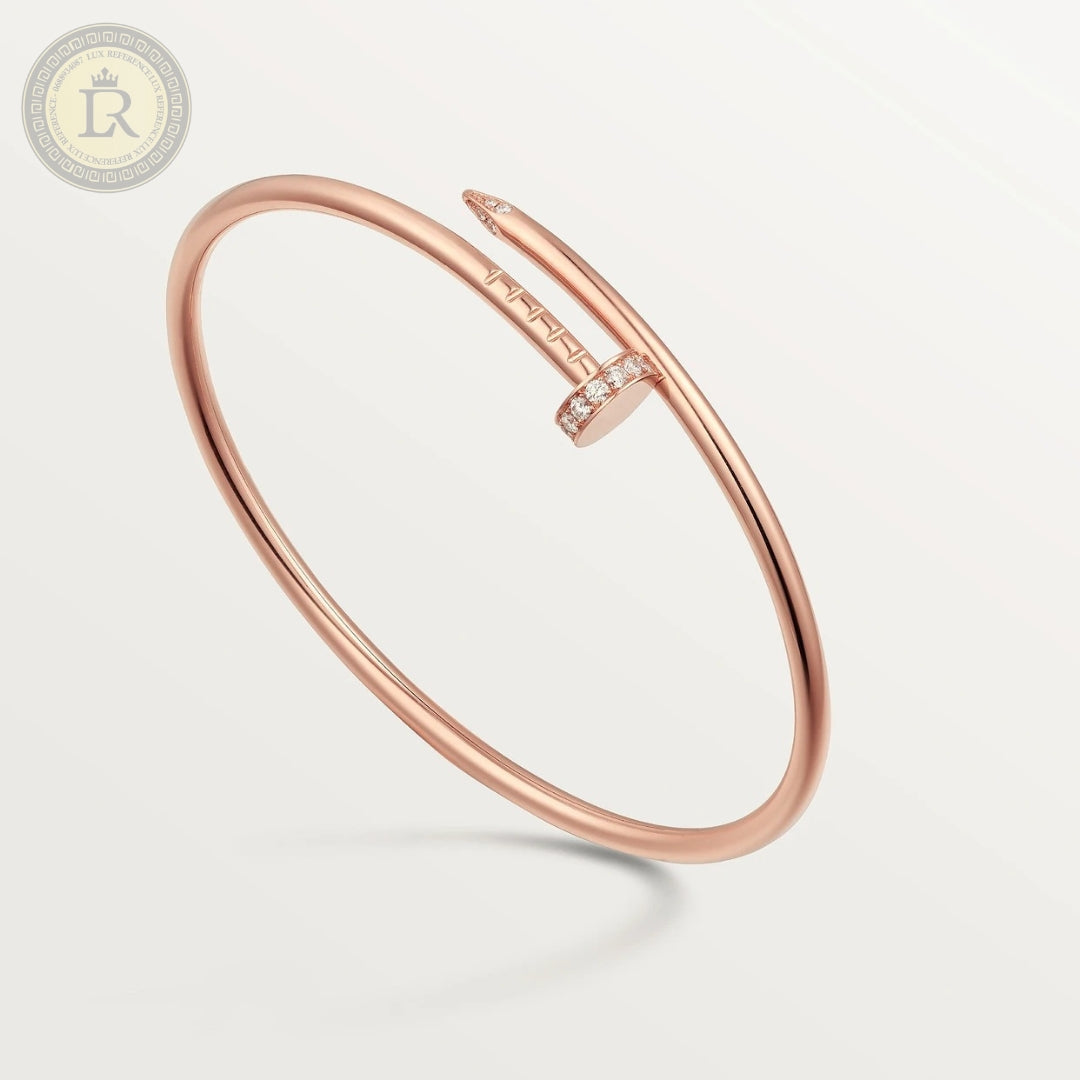 Bracelet Cartier Juste un Clou, petit modèle, diamants, or rose