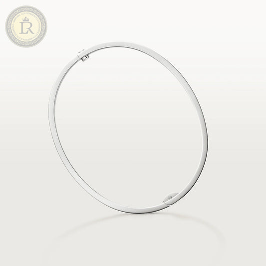 Bracelet Cartier LOVE, petit modele or gris, diamants